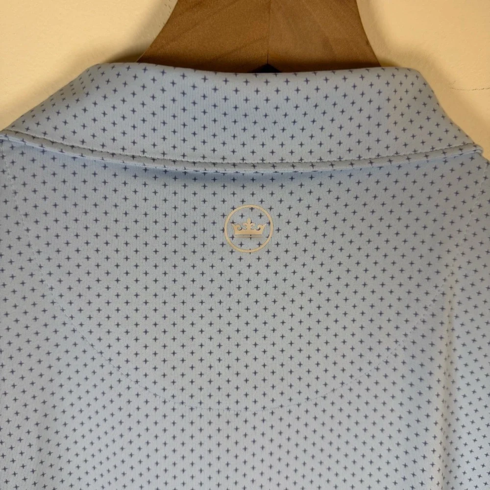 Peter Millar Crown Crafted Golf Polo Size XL Stretch Performance Pocket AOP - Picture 5 of 6